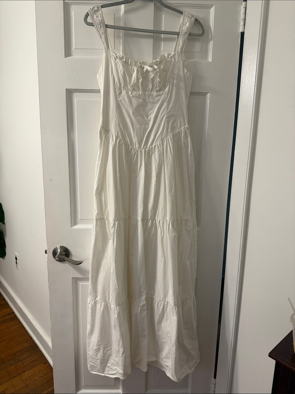 Women’s Cream Tiered Maxi Dress